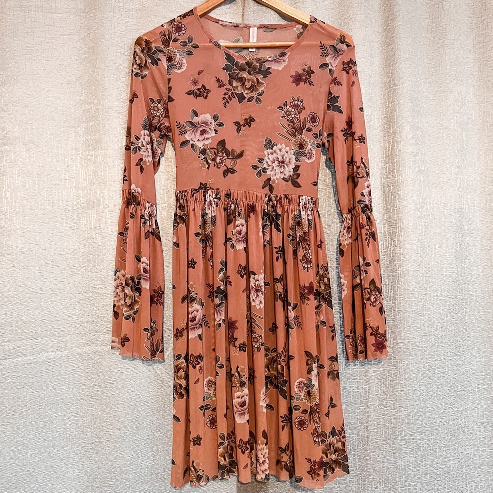 Dress with Bell Sleeves